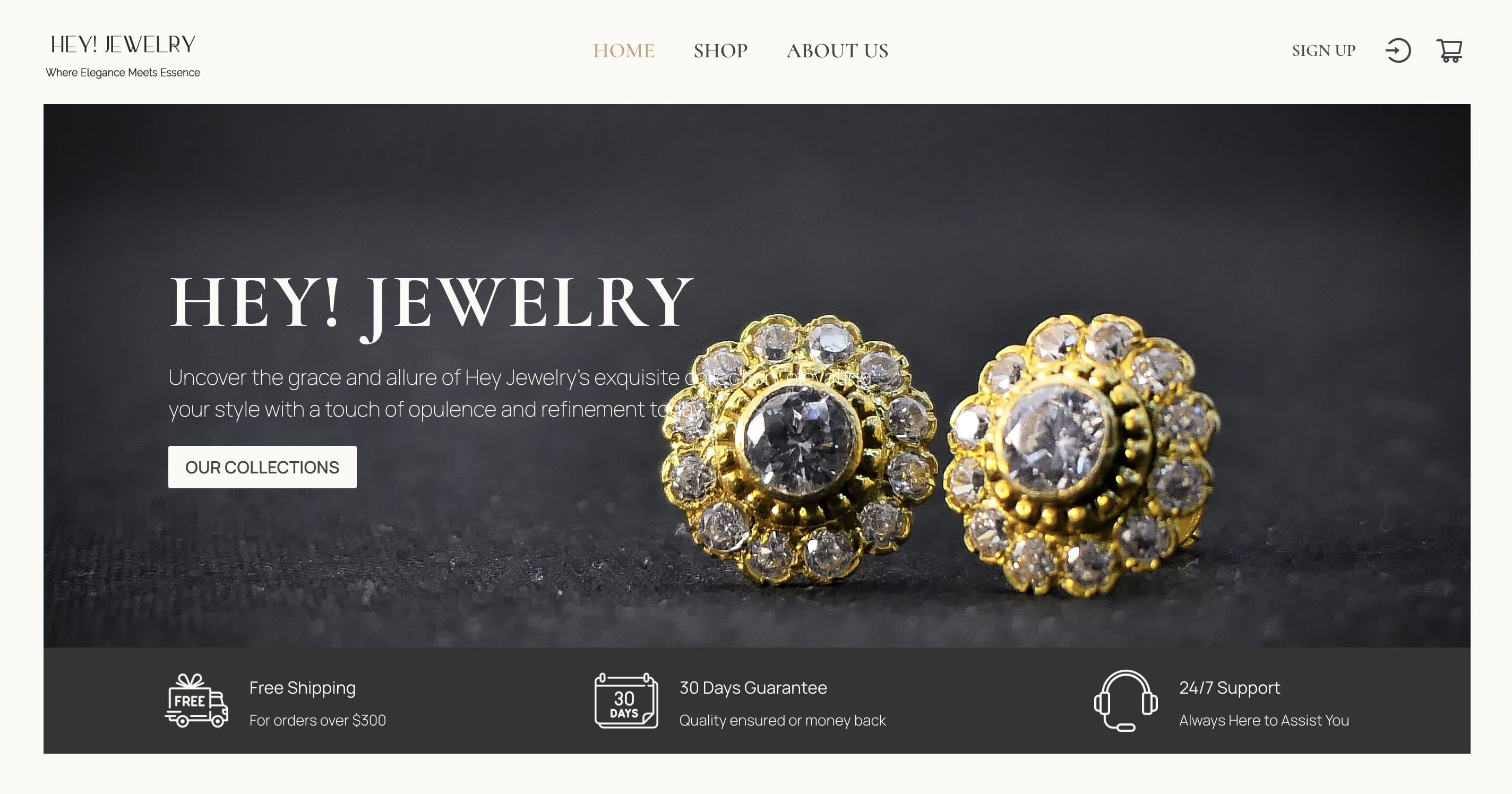 Hey! Jewelry - Elegant E-Commerce Platform